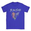 Men's Band Rush T Shirt Pure Cotton Tops Humorous Short Sleeve O Neck Tees Original T-Shirt