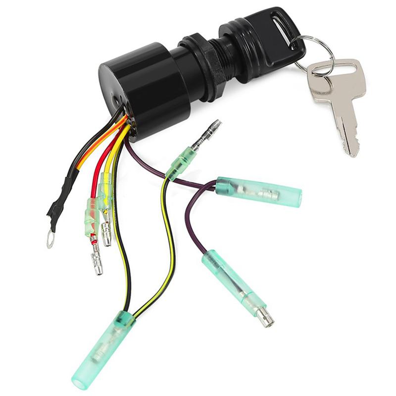 6 Wire 3 Position Ignition Starter Keys Switch 8717009A5 87-17009A2 17009A2 MP41070 for Mercury Outboard Control Box