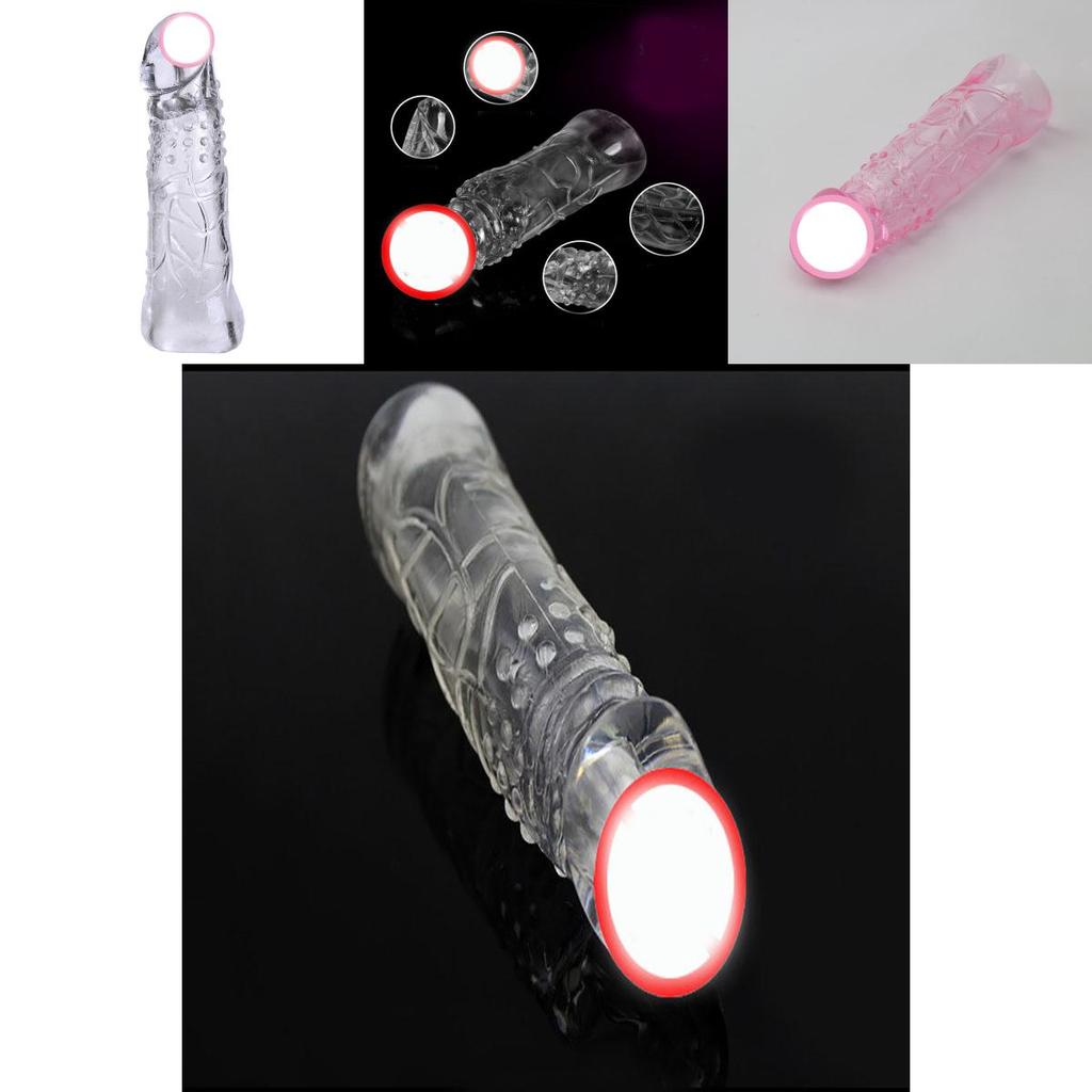 Reusable Sex Extension Toy Enlarge Sleeve Ring Full Delay Cover