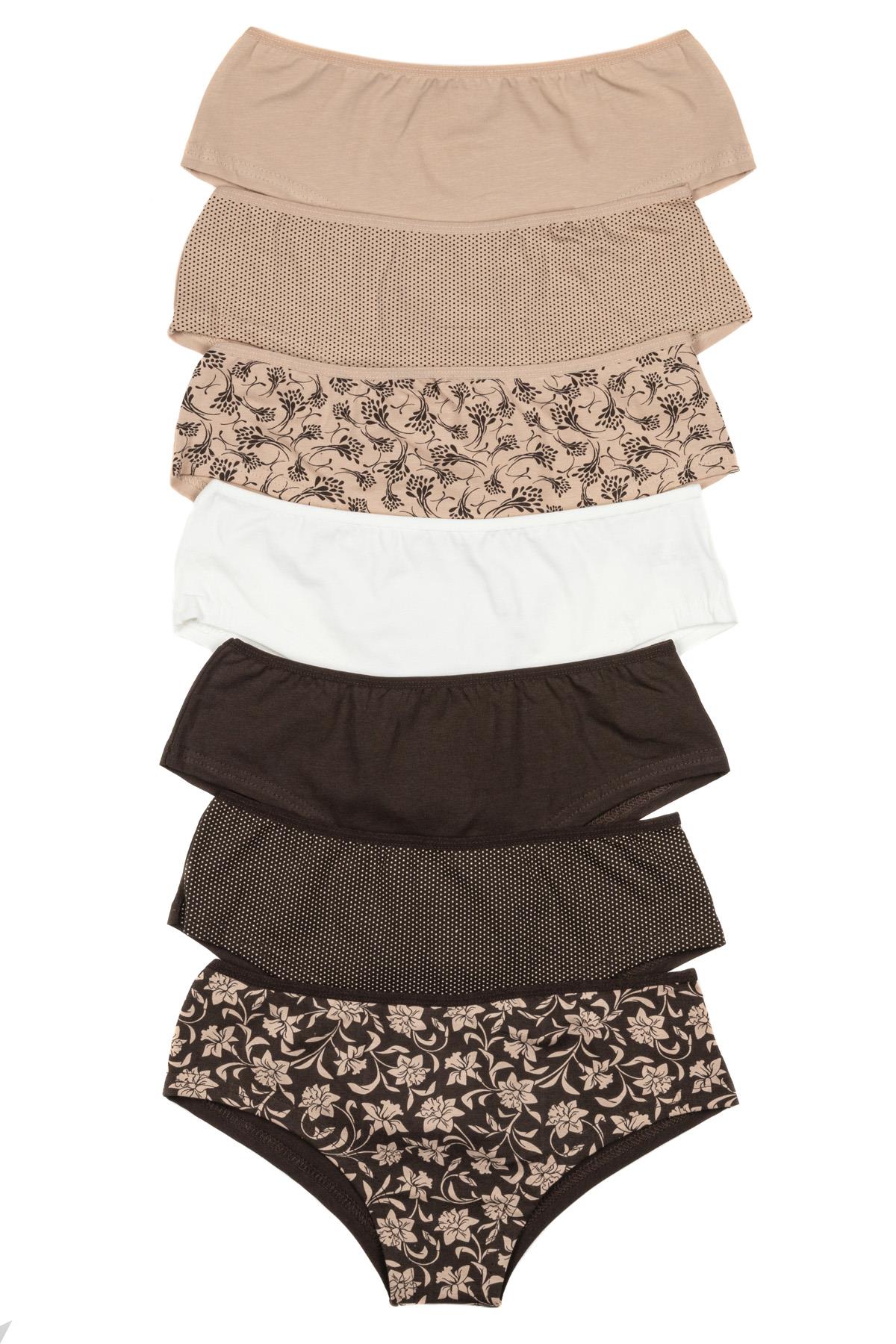 

Женские трусики-шорты, 7 шт., лайкра