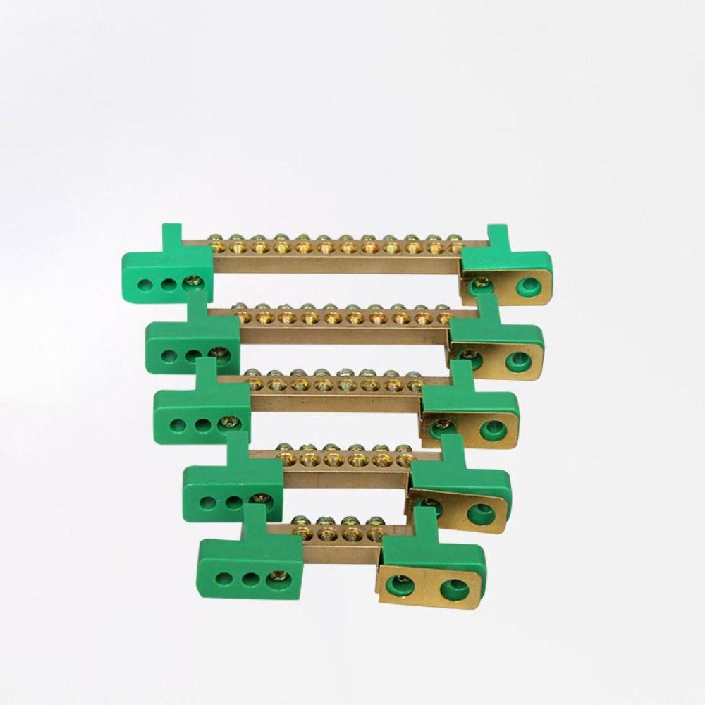 Porous Site High Bridge Type Ground Bar Copper Screw Terminal Block Bar  Transportation