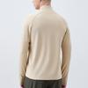 Men's Quick-Dry Half-Zip Sports Sweatshirt - Long Sleeve, Stretch, Stand Collar, for Autumn/Winter Running & Fitness.