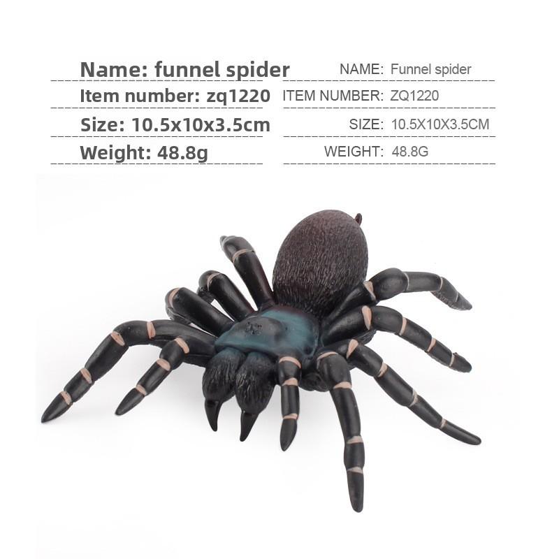 Spider Model Set With Plastic Material For Home Decor And Gift For Nature Lovers