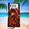 Cool Movie D-Doom Anime Beach Swimming Towel Soft Absorbent Washcloth Children's Gifts For Kids Travel Camping Gym