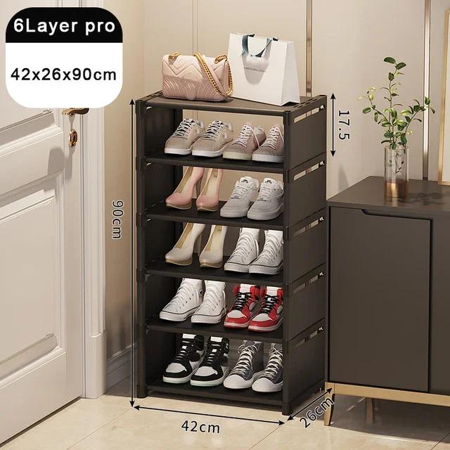 Shoe Organizer Shelf Multi-layer Stackable Dormitory Home Storage Stand DIY Wall Corner Space Saving Adjustable Shoe Organizer