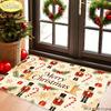 Christmas Nutcracker Doormat, Non-Slip Absorbent Entryway Mat, Porch Rug, Holiday Welcome Mat Home Indoor Outdoor Decor