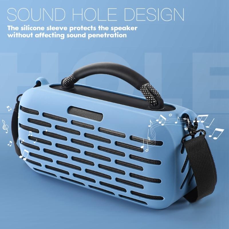 Durability Silicone Cover For Speakers, AntiShock Case Customs Fit Sleeve With Easy Access To Controls Easy Maintenance