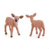 62KD Model Christmas Deer Elk Deer Reindeer Family for Doll Collectible Figurine Action Figures Home Decor