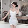 2026 Nightclub Hot Girl Low-Cut V-Neck Floral Bodycon Spaghetti Strap Dress
