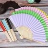 Vintage Style Paper Paddle Fans  - Elegant Foldable Handheld Fan for Wedding & Party Decor - Chic Cooling Accessory