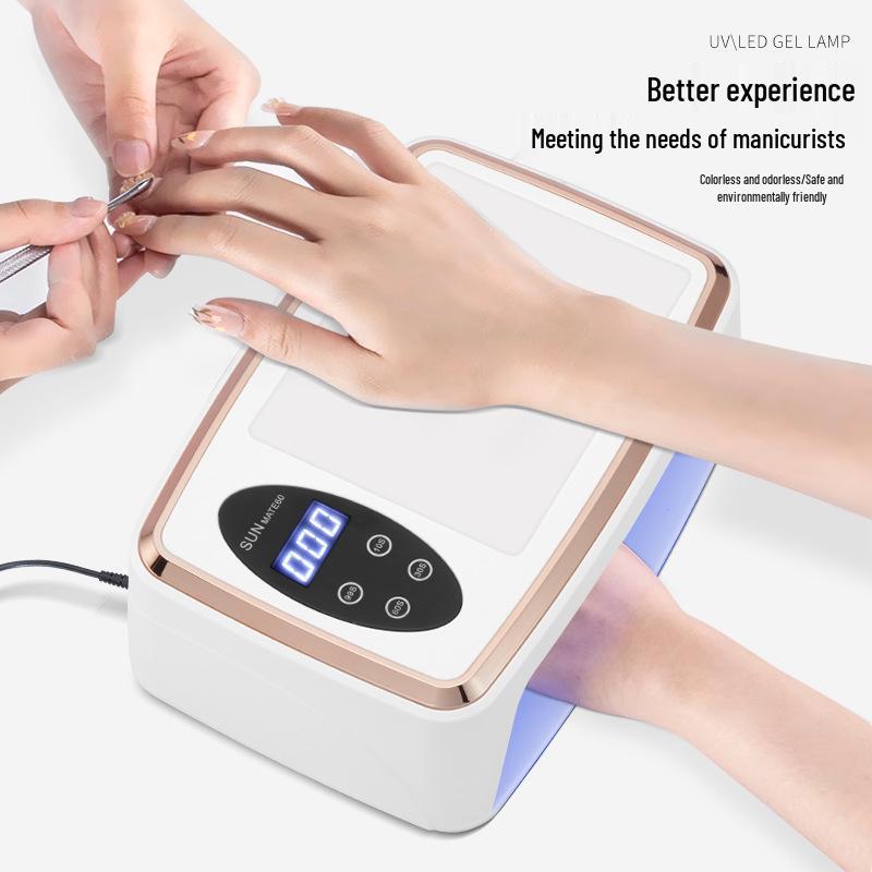 High-Power Quick-Drying 66 LED Nail Gel Curing Lamp with Red Light