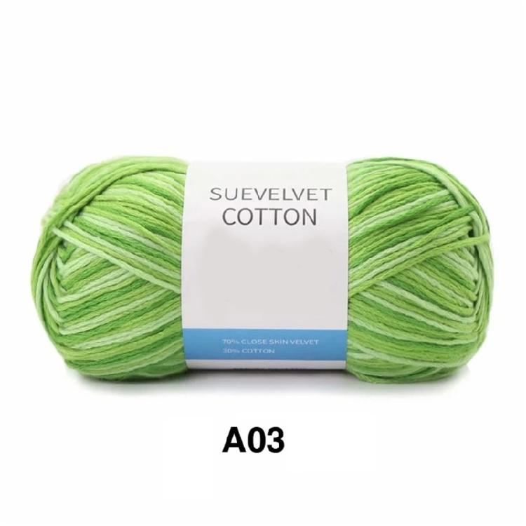 Mixed Color Cotton Yarn Handmade Hat Crochet Thread Supplies Knitting Yarns