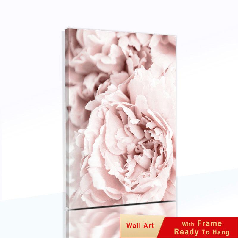 Flower Sheets for Paintings On The Wall Canvas Painting Decorative Pictures for Living Room with Frame Modern Decoration Table