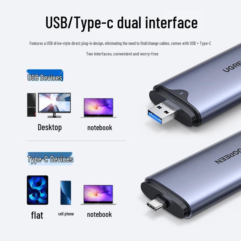 Ugreen CM353 M.2 NVMe SSD Enclosure with Type-C/USB3.1