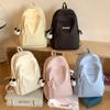 Student Schoolbag New Simple Backpack Large Capacity Junior High School Student Leisure Bag Going Out Light Backpack