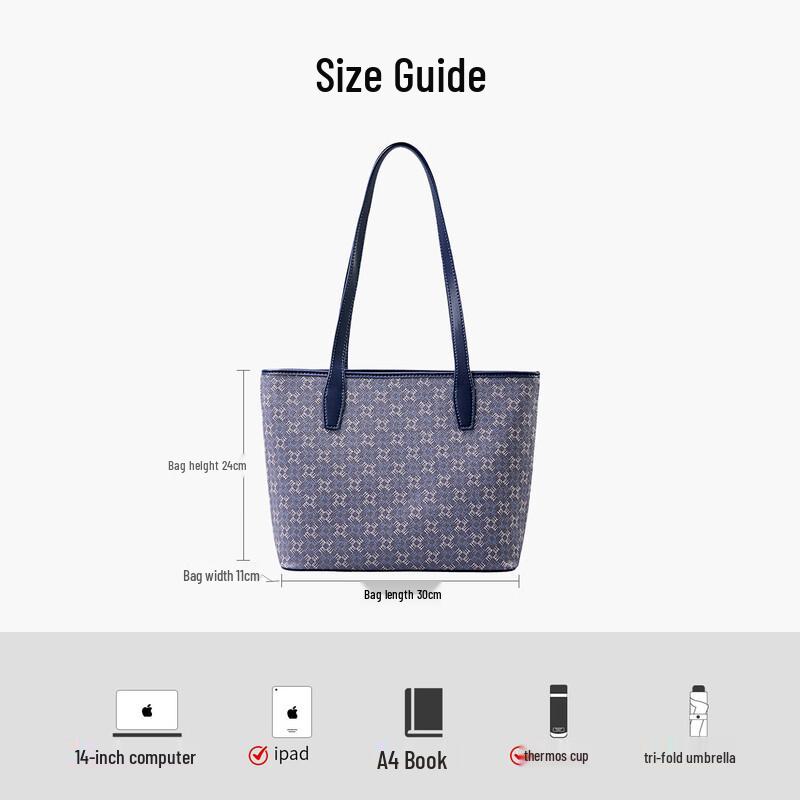 FUFUNI 2026 Vintage Logo Commuter Tote Bag