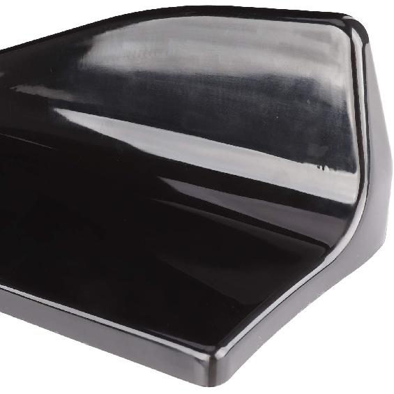 2pcs Rear Bumper Diffuser, Universal Side Skirts, Glossy Black Rear Bumper Diffuser Lip Side Skirts with Mounting Screws for Cars