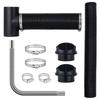 Diesel Heater Pipe Ducting Set, 3" Extendable Air Duct Hose, 1" Stainless Steel Exhaust Pipe, 2 Air Vents, Tee Air Outlet Connector and Hose Clamps,