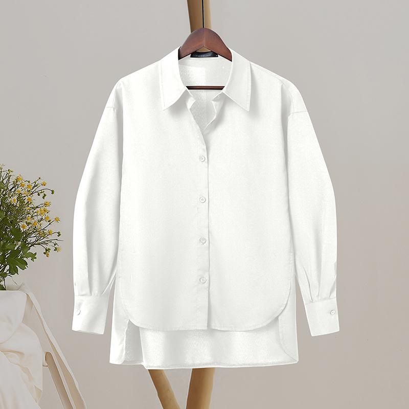 ZANZEA Lässige Bluse mit Umlegekragen und einfarbigen Langarmshirts für Damen