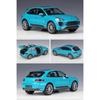 Welly 1/24 Porsche Macan Turbo SUV Alloy Car Model Diecasts Metal Toys Vehicles High Simulation Collection Series Childrens Gift