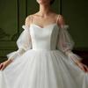 Delicate Sheer Bride Gloves With Open Finger Design Wedding Arm Sleeves For Bridal Accessories And Formal Occasion