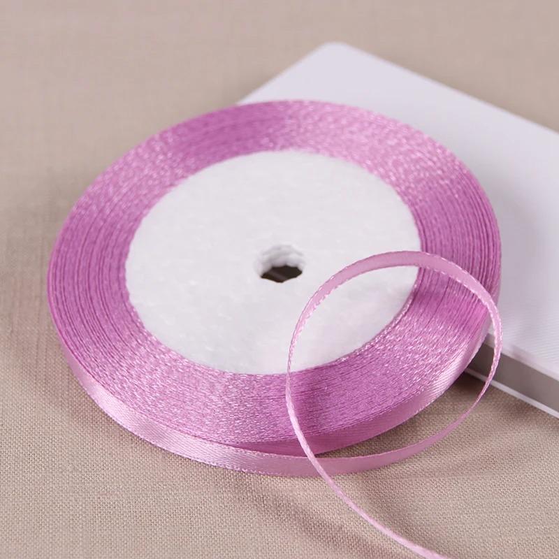 25Yards 6mm Silk Satin Ribbons for Crafts Bow Handmade Accessories for Clothing Accessories and Hats DJIY