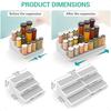 Pack of 2 3Tier Spice Racks Expandable and NonSkid Ideal as Medicine Cabinet Organizers Kitchen Shelf Pantry Organizer and Seas
