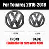 For Volkswagen 1/2Pcs Not Affect ACC Car Front Grille Emblem Rear Trunk Lid Cover For Volkswagen VW Touareg 2016 2017 2018 auto Accessories