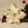 Unique Artificial Christmas Flowers Shiny Xmas Tree Accessories  Home Decor