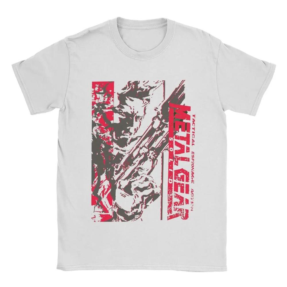 

Metal Gear Solid T Shirts Men s Cotton Funny T-Shirts Crew Neck Tees Unisex T-Shirt XXL