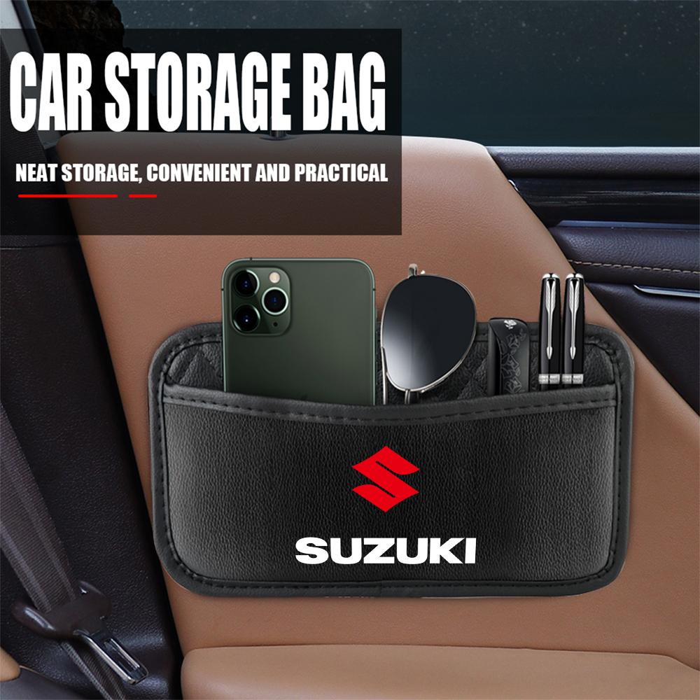 Autotür-Aufbewahrungsbox Leder Auto-Sitzrücken-Organizer-Taschen Für Suzuki Grand Swift Jimny Vitara Baleno SX4 Escudo Alto Kaiser Gsr