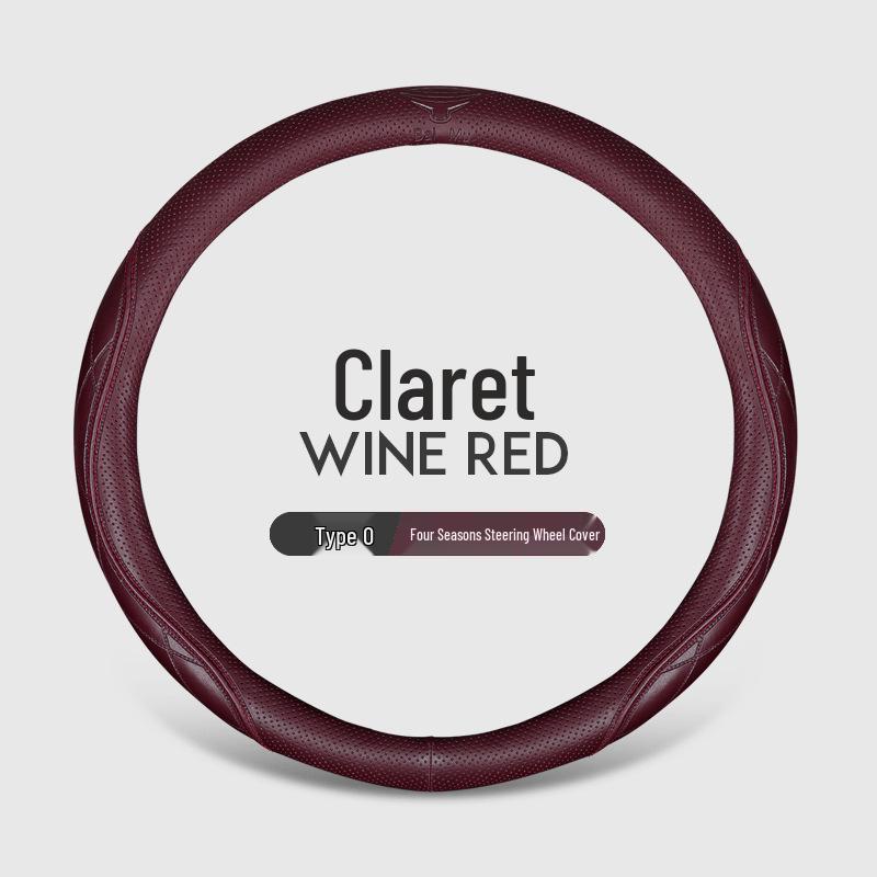 

Кожаная оплетка на руль BYD Destroyer 05 DMI, ручная работа, всесезонная, универсальная посадка Round 38cm