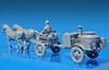 Miniart 1/35 scale Soviet Field Kitchen 2KP-42 with 2 Draft Horses MA35057 Plastic Model