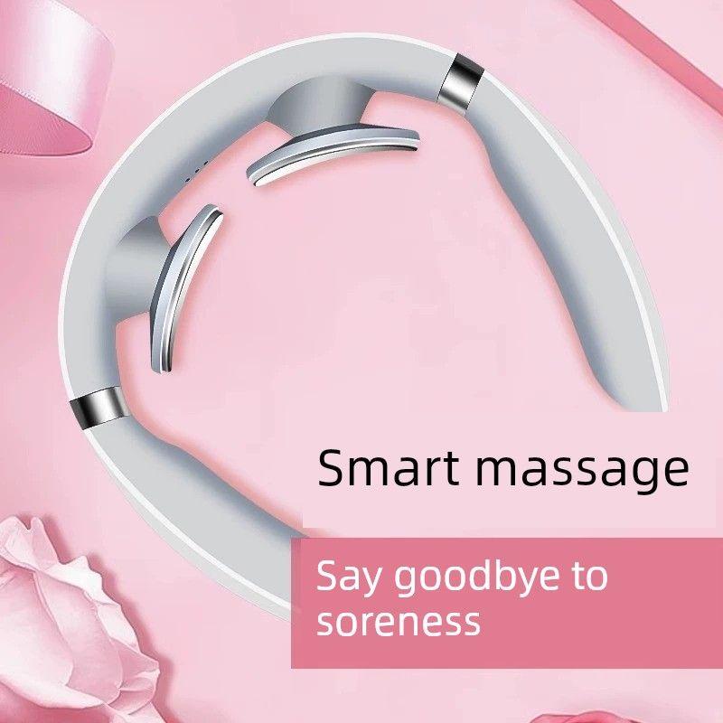 Neck Massager Neck Shoulder Neck Massage Instrument Hot Compress Neck Handy Gadget Dredge Spine Intelligence Neck Massager 2084