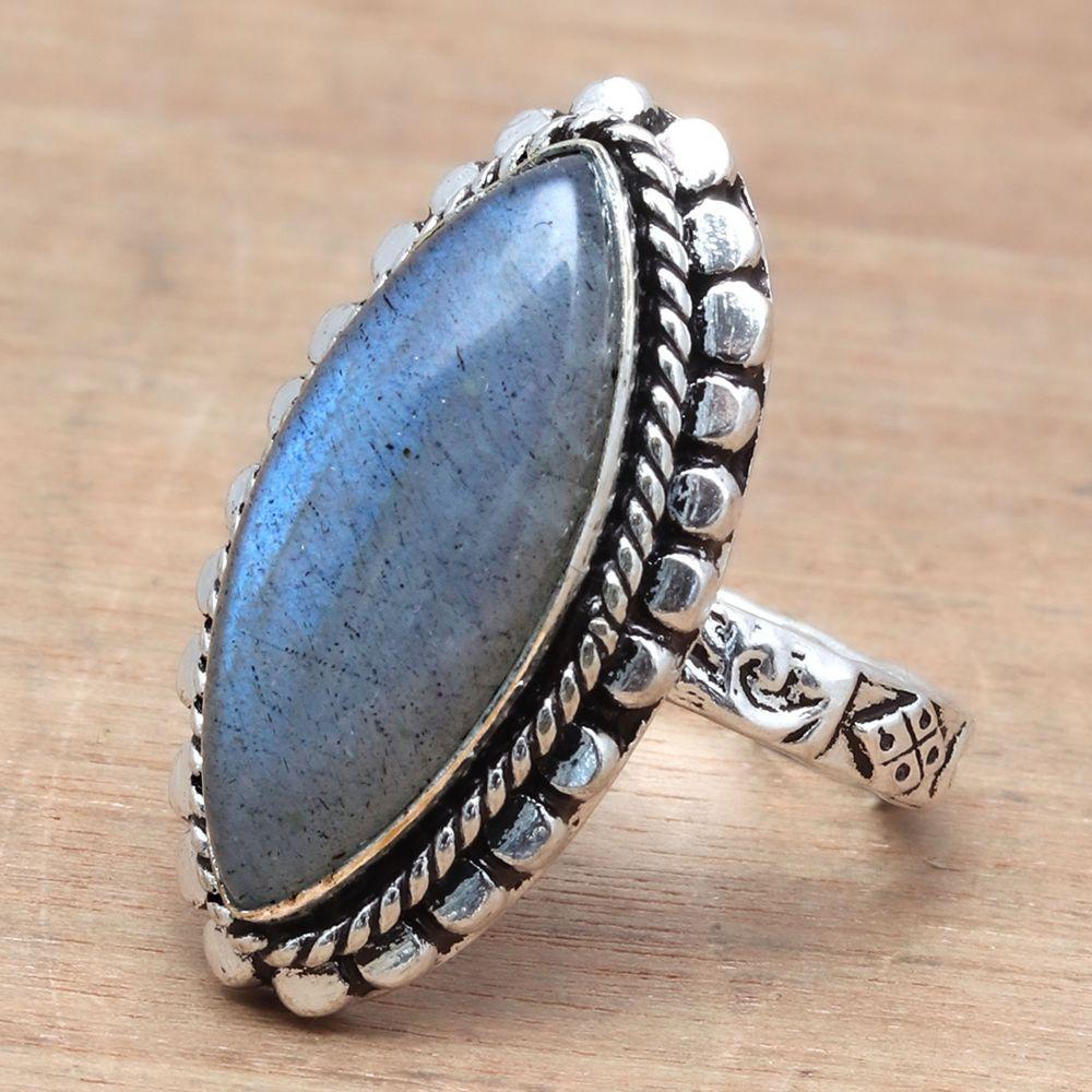 Labradorite Gemstone Handmade Silver Jewelry "8"