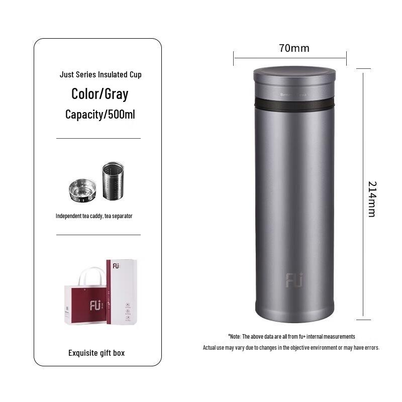 Fuguang FU+Gang Series Premium Insulated Tea Mug with Filter