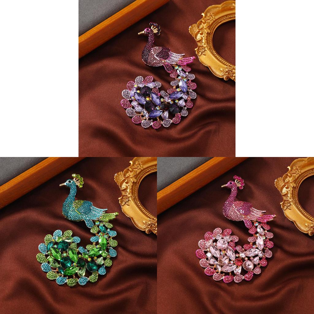 Vintage Pfauenbrosche Legierung Tier Pin Dekorative Accessoire Für Männer Und Frauen