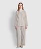 JAJU Women'S Cotton Stretch Length Pajama Set_Light Beige