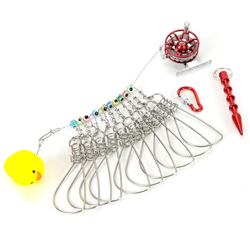 MR MOOSE Stainless Steel Portable Live Fish Lock with Reel