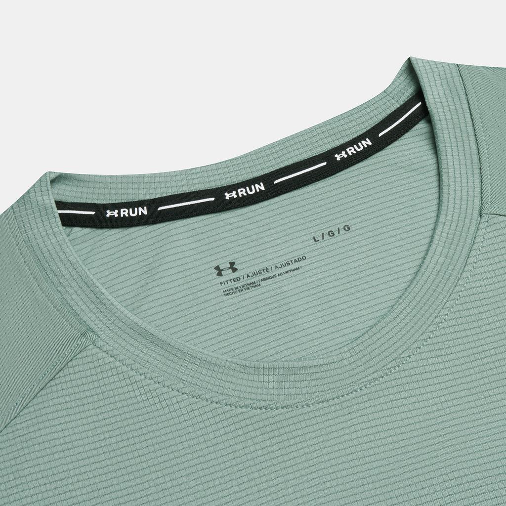Under Armour Coolswitch Running Fitness Comfortable Sweat-Wicking Lightweight Classic Short Sleeve T-Shirt Men tops Lime-Green 1371129-348