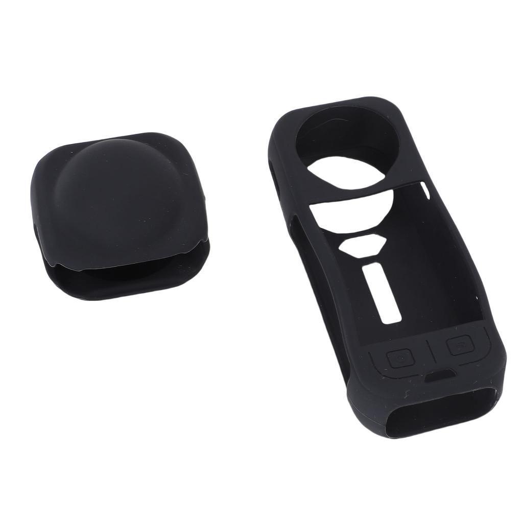 Custodia in Silicone per Fotocamera Tappo Obiettivo Adatto per Insta360 X5 Custodia Protettiva in Silicone per Fotocamera e Protezione Obiettivo