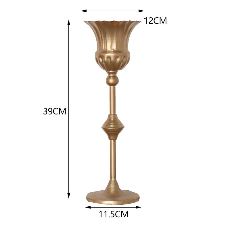 European Retro Candlestick Vase Nordic Ornament Dining Table Romantic Candlelight Dinner Shooting Props Western Party