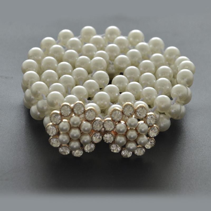 Women s belt - ladies rhinestone buckle casual decorative pearl thin waist chain 70cm