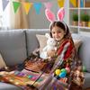 Christmas 3D Cute Barbie Printed Warm Throw Blanket for Home Travel Sofa Soft and Comfortable Picnic Blanket Birthday Gift