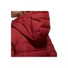 adidas Logo Print Solid Color Casual Hooded Down Jacket Winter Women Jacket Red DM1957
