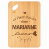 Planche À Découper - PLANETEE - Marianne d'Amour - Bambou - 30 X 20 X 1 Cm - Bords Arrondis - Trou 24 Mm