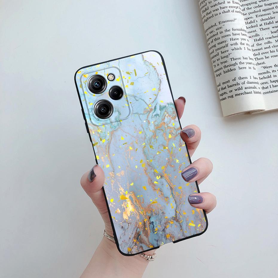 For Poco X5 Pro Case For Xiaomi Poco X5 PocoX5 X 5 Pro 5G Cute Astronaut Marble Phone Case Back Cover Shockproof Soft TPU Funda