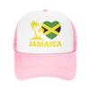 Jamaica I Love Jamaican Flag Trucker Caps Unisex Women Fashion  Hat Trucker Worker Cap Sports Cap Adjustable Mesh Baseball Cap