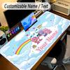 Large Mouse PadCare Bears Custom Name Text Personalized Desk Mat Non Slip Gaming Pad