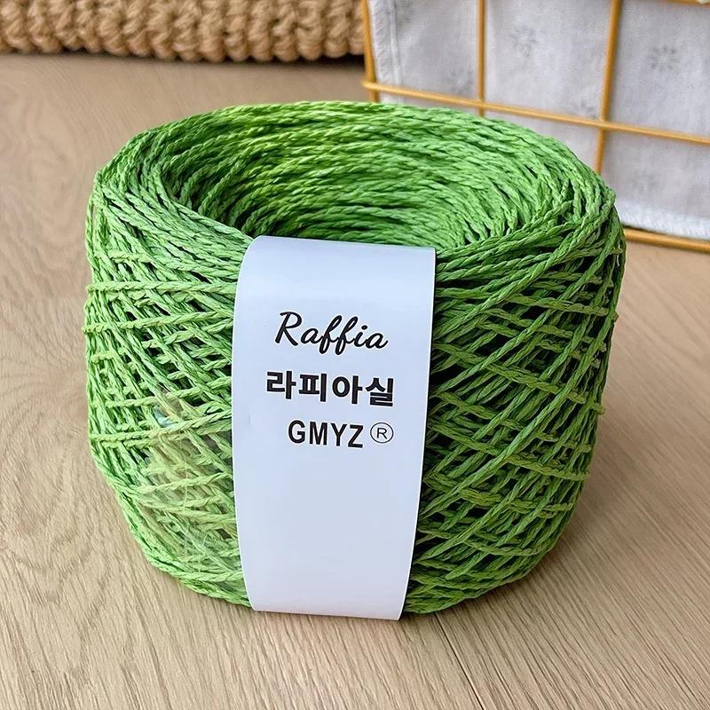 80g Farben Raffiagarn Flauschig Natur Doppelfädiges Raffiagarn Häkelhut Spezialgarn Sommerhut Gehäkeltes Häkelgarn Papyroidgarn
